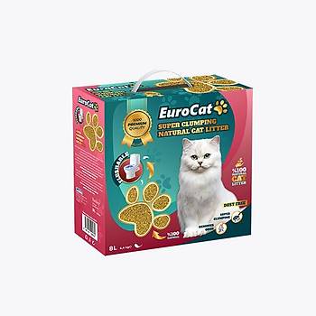 EuroCat Topaklanan Doal Kedi Kumu 8 Lt.