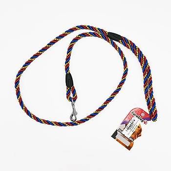 EuroDog Kpek Uzatma 8mm x 120cm Sar Krmz Mavi