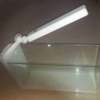 Nano Yksek Akvaryum Dokunmatik Led Ik (50x15x36) Beyaz