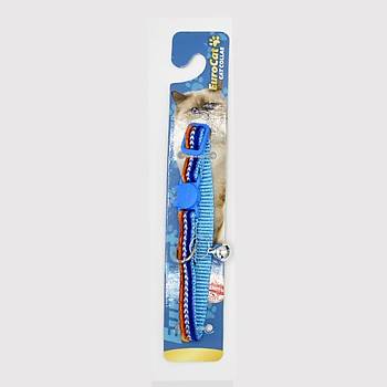 EuroCat Kedi Boy.Tas.Yaldz Mavi 10mm28cm Tek