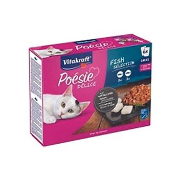 Vitakraft Poesie Delisauce Kedi Mamas Seti Balkl 85g 6+1
