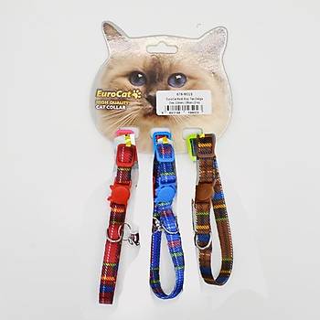 EuroCat Kedi Boy. Tas. Ekose Des.10mm28cm (3 L)