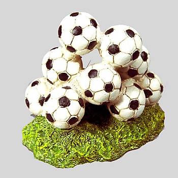 Akvaryum Dekoru Futbol Topları (13x8,5x11,5)