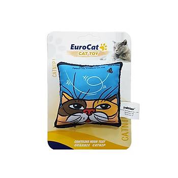 EuroCat Kedi Oyunca Mavi Yastk 8 cm