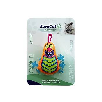 EuroCat Kedi Oyuncağı Turuncu Tırtıl 9,5 cm