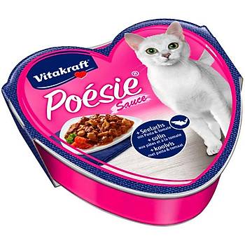 Vitakraft Poesie Ya Kedi Mama Balk+Domates Sos 85g