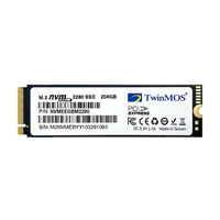 TwinMOS NVMEEGBM2280, 256GB, M.2 PCIe NVMe, SSD, 2455-1832Mb/s, 3DNAND