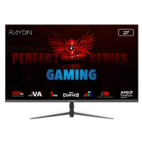 RAYDIN MM27RFA-300HZ, 27", 1ms, 300Hz, Full HD, 2xHDMI, DP, VA LED, R1500 Curved, Frameless, FreeSync Gaming Monit�r