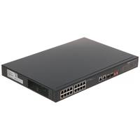 DAHUA PFS3218-16ET-135, 16 Port, Megabit, 16 Port PoE, 135W, +2 Port SFP, +2 Port GigaBit Uplink, Yönetilemez, Rack Mount Switch