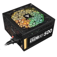 GAMDIAS KRATOS E1-500, 500W, RGB, GAMING PSU (BOX) 