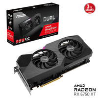 ASUS DUAL-RX6750XT-O12G, 12Gb, 192Bit, GDDR6, 1xHDMI, 3xDP, GAMING Ekran Kart
