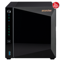 ASUSTOR AS3304T V2, 2Gb DDR4 Ram, 4 Yuval� (4x20TB Destek), 1x2.5GbE Network, 3xUSB 3.2, Tower NAS (Yedekleme) Cihaz�