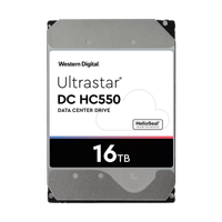 WD ULTRASTAR, WUH721816ALE6L4, 3.5", 16TB, 512Mb, 7200 Rpm, 7/24 Enterprise, DATA CENTER-GVENLK-NAS-SERVER, HDD (DC HC550) (0F38462)