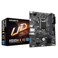 GIGABYTE H510M-K V2 rev.1.0, 2xDDR4, M.2, HDMI, 10-11.Nesil, LGA1200 Soket, Anakart