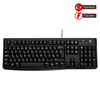 LOGITECH K120, 920-004163, USB Kablolu, Trke F, Standart Klavye