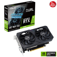 ASUS DUAL-RTX3050-O8G-V2, 8GB, GDDR6, 128Bit, 1xHDMI, 1xDP, 1xDVI, GAMING Ekran Kart�