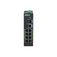 DAHUA LR2110-8ET-120, 10Port, Megabit, 8 Port PoE, 120W, +1 Port Uplink, 1 Port SFP Endstriyel Switch