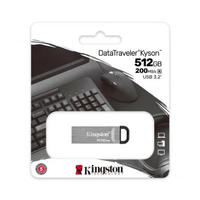 KINGSTON DTKN/512GB USB 3.2 Data Traveler Kyson Flash Disk (Siyah-Gri)