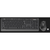 A4 TECH FG1035, Gri, FSTYLER, Trke Q, Kablosuz, Klavye Mouse Set