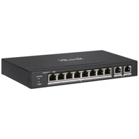 HILOOK NS-0310P-60(B), 8Port, Megabit, PoE 60W, 2 Port Gigabit Uplink, Long Range 250Metre, Y�netilemez, Masa�st� Switch