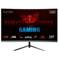 RAYDIN MM24RFA-200HZ, 23.6", 1ms, 200Hz, Full HD, HDMI, DP, Hoparl�r, VA LED, R1650 Curved, Frameless, FreeSync Gaming Monit�r