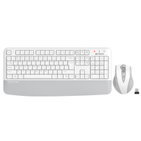 A4 TECH FG2500S PLUS, Beyaz, FSTYLER, 2.4Ghz Kablosuz, T�rk�e Q, M.Medya Klavye Mouse Set