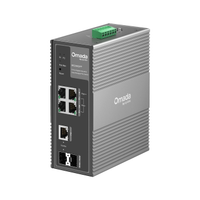 Omada IES206GPP Industrial, 6 Port Gigabit, 1Port Poe++, 3 Port Poe+, 1 Port Gigabit Combo SFP, 120W, Y�netilebilir, End�striyel Switch