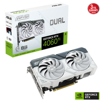ASUS DUAL-RTX4060TI-O8G-WHITE, 8Gb, 128Bit, GDDR6, 1xHDMI, 3xDP GAMING Ekran Kart