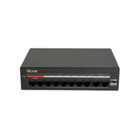 HILOOK NS-0110MP-60, 8 Port, Megabit, PoE 60W, 2 Port Megabit Uplink, Y�netilemez, Masa�st� Switch
