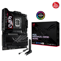 ASUS ROG MAXIMUS Z890 HERO, 8800MHz, 4xDDR5,  6x M.2, HDMI, 2xThunderbolt, 4xType-C, Wi-Fi 7, Bluetooth 5.4, Intel Core Ultra CPU(Seri 2), LGA1851 Soket, Gaming Anakart