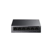 TP-LINK LS106P, Green Tech, 6 Port, MeggaBit, 4 Port PoE+ 65W, Metal Kasa, Y�netilemez, Masa�st� Switch