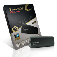 TwinMOS PSSD2TBMEDB, 2TB, Tanabilir External SSD, USB 3.2, Type-C (Dark Grey)