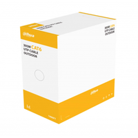 DAHUA DH-PFM920-6UN, CAT6 305m, 24AWG 0.53mm, UTP, %100 Bakr, OutDoor, LSZH Halogen Free Kablo, Siyah Renk