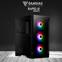 GAMDIAS RAPID-12, RYZEN 7 3800XT, 16Gb Ram, 500Gb NVMe SSD, 8Gb GDDR6 RTX4060 Ekran Kart, 600W Kasa, Free Dos GAMING PC
