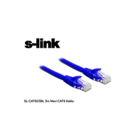 S-LINK SL-CAT603BL, CAT6, Patch, 3Mt, Kablo (Mavi) 