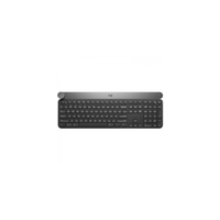 LOGITECH CRAFT Advanced, 920-008504, Siyah, Bluetooth, USB-C den arj edilebilir, ngilizce Q, Multimedya Klavye