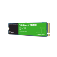 WD Green SN350, WDS250G2G0C, 250GB, 2400/1500, Gen3, NVMe PCIe M.2 SSD