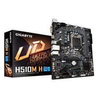 GIGABYTE H510M H, 2xDDR4, M.2, D-SUB, HDMI, 10-11.Nesil, LGA1200 Soket, Anakart