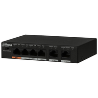 DAHUA PFS3006-4ET-60, 6 Port, Megabit, 4 Port PoE, 60W, Yönetilemez, Masaüstü Switch