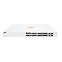 HP Aruba Instant On JL807A 1960-24G, 24Port POE 370W GigaBit, 2XGT, 2 Port GigaBit SFP, Ynetliebilir, Rack Mount Switch