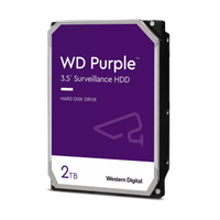 WD PURPLE, WD23PURZ,  3.5", 2TB, 256Mb, 5400 Rpm, 7/24 Gvenlik, HDD