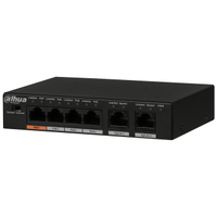 DAHUA PFS3006-4ET-60-V2, 6 Port, Megabit, 4 Port PoE, 60W, Ynetilemez, Masast Switch