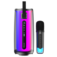 MIKADO MD-17BT, CAPELLA, 10W, Tanabilir, USB/AUX/BT/TF, RGB Ikl, Transparan, 1800mAh, Mikrofon, Karaoke, Bluetooth Speaker,
