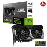 ASUS DUAL-RTX5060-O8G, 8Gb, 128Bit, GDDR7, 1xHDMI, 3xDP GAMING Ekran Kart