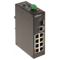 DAHUA PFS3110-8ET-96-V2 8FE PoE Port (8xPoE 96W)  1GE Uplink, 1GE SFP Yönetilemez Switch