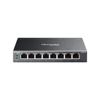 Omada ES208GP, 8 Port, Gigabit PoE+, 64W, Y�netilebilir, Metal Kasa Switch