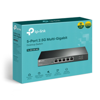 TP-LINK TL-SG105-M2, 5 Port, 2,5Gbps, Multi-GigaBit, Metal Kasa, Ynetilemez, Masast Switch