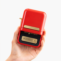 NIIMBOT B21, Ta��nabilir, M�rekkepsiz, Termal Etiket Yaz�c� (Bluetooth, Type-C) K�rm�z�