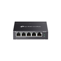 OMADA DS105GP, 5 Port Gigabit,  4 Port Gigabit PoE+, 65W, Y�netilemez, Masa�st�/Vesa Metal Kasa Sessiz Switch