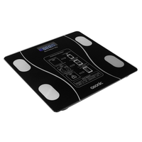 ASONIC BS260, Siyah, Bluetooth Destekli, Baskl. LCD Gsterge, 260x260mm, 180Kg a kadar lme.